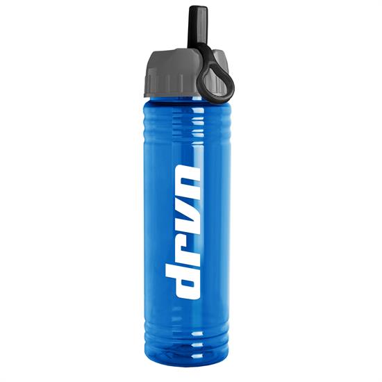 TB24A - 24 oz. Slim Fit Water Bottle with Ring Straw Lid